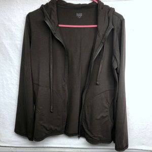 Eileen Fisher Brown hooded jacket